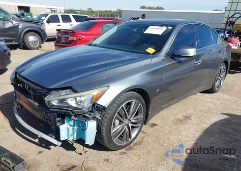 2014 Infiniti Q50 Sport z USA, uszkodzony, nr VIN JN1BV7AR5EM700387